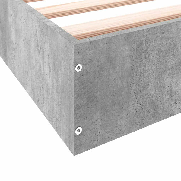 Bettgestell Betongrau 180x200 cm