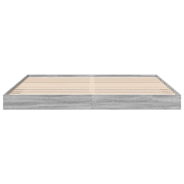 Bettgestell Grau Sonoma 180x200 cm