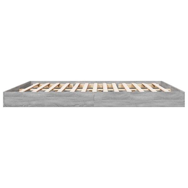 Bettgestell Grau Sonoma 180x200 cm