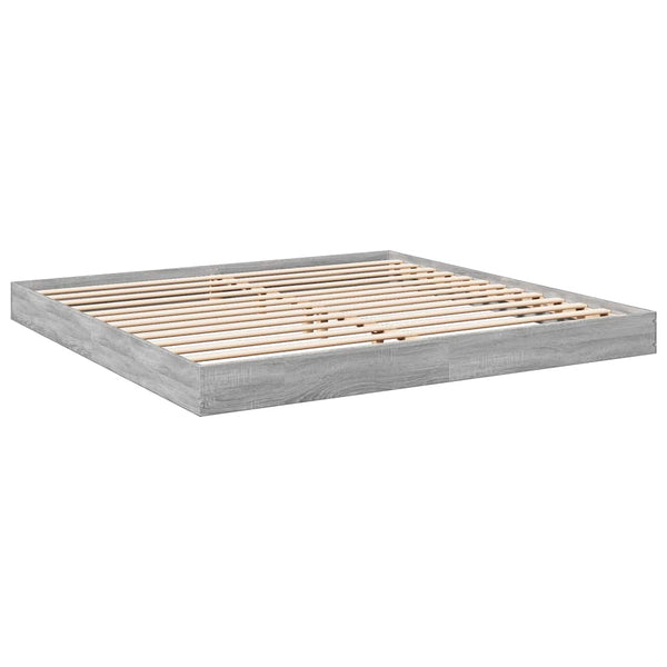 Bettgestell Grau Sonoma 180x200 cm