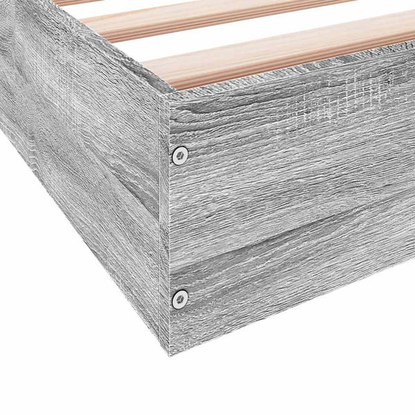 Bettgestell Grau Sonoma 180x200 cm