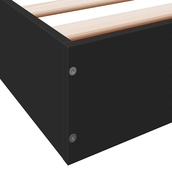 Bettgestell Schwarz 160x200 cm