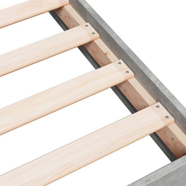 Bettgestell Betongrau 160x200 cm