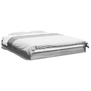 Bettgestell 160x200 Grau Sonoma