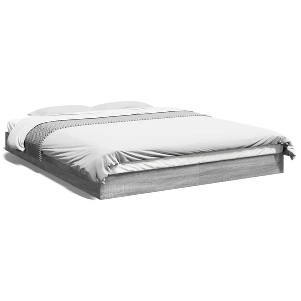 Bettgestell 160x200 Grau Sonoma