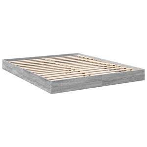 Bettgestell 160x200 Grau Sonoma