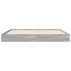 Bettgestell 160x200 Grau Sonoma