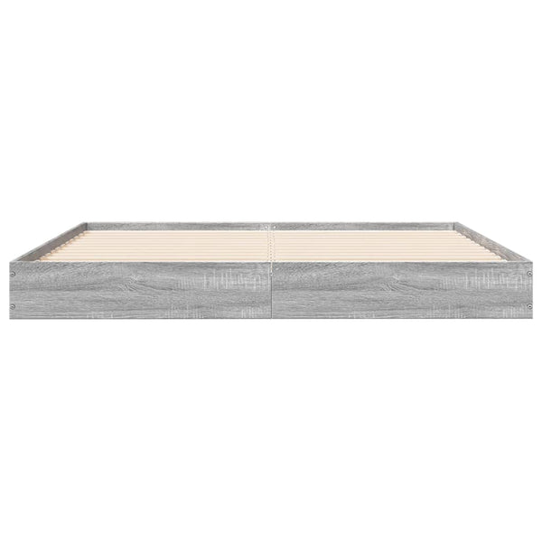 Bettgestell 160x200 Grau Sonoma