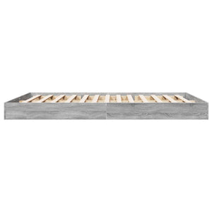 Bettgestell 160x200 Grau Sonoma