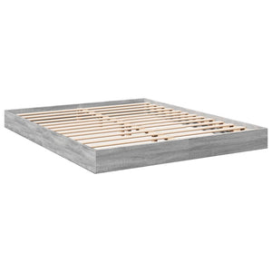Bettgestell 160x200 Grau Sonoma