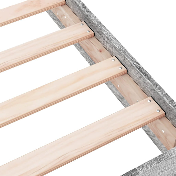 Bettgestell 160x200 Grau Sonoma