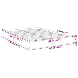 Bettgestell 140x200 cm Sonoma Eiche
