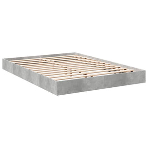 Bettgestell Betongrau 140x200 cm