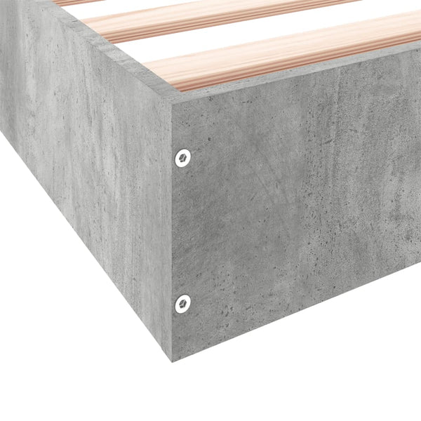 Bettgestell Betongrau 140x200 cm