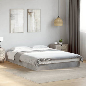 Bettgestell Betongrau 140x200 cm