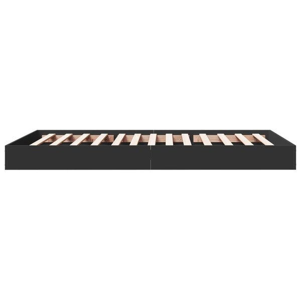 Bettgestell Schwarz 100x200 cm