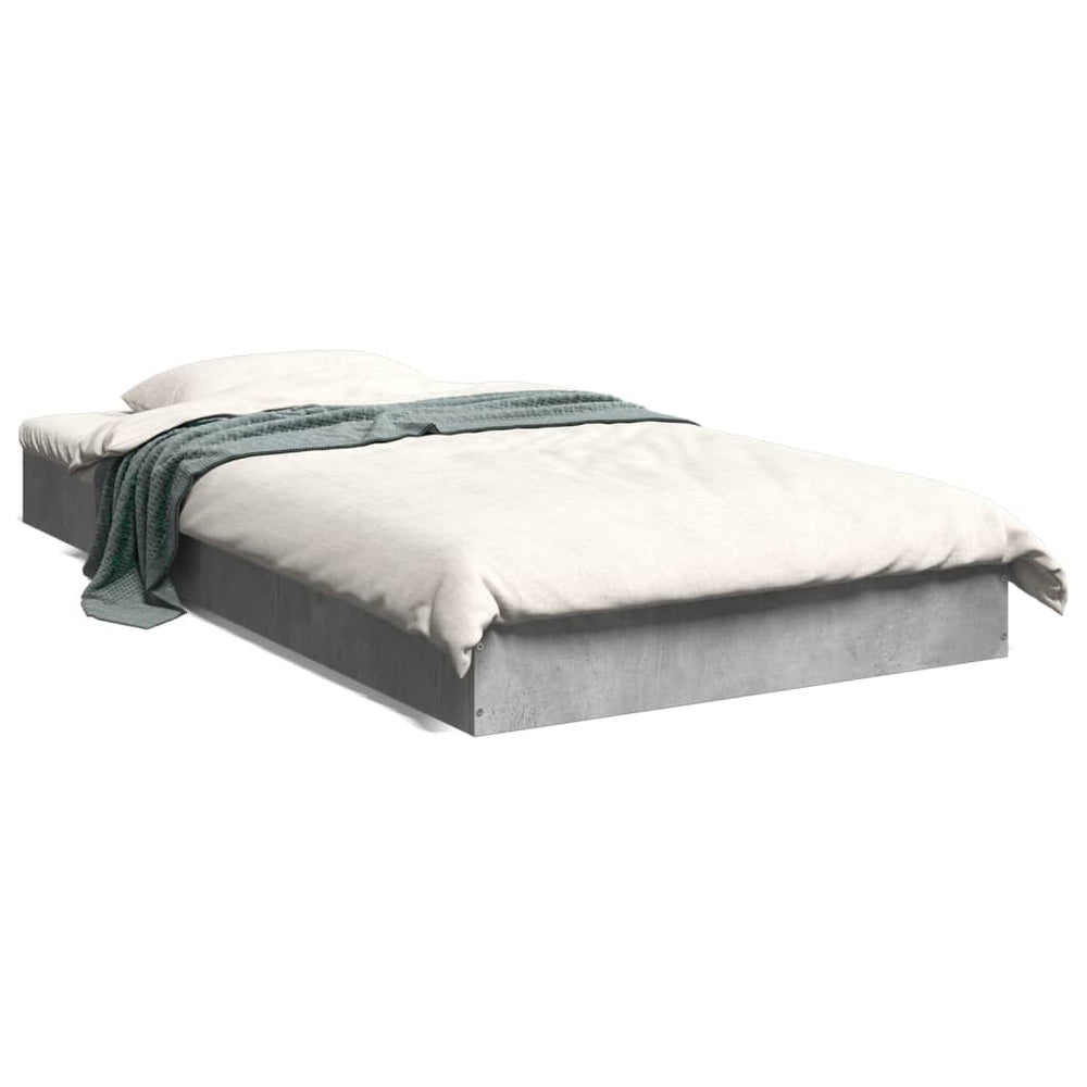 Bettgestell Betongrau 100x200 cm