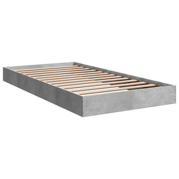 Bettgestell Betongrau 100x200 cm