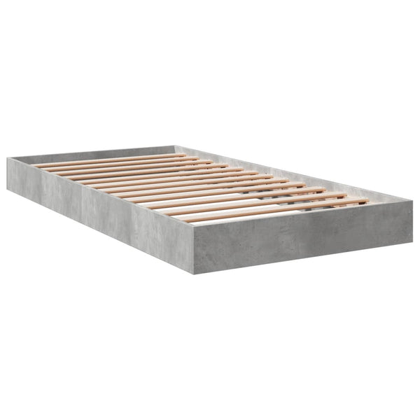 Bettgestell Betongrau 100x200 cm