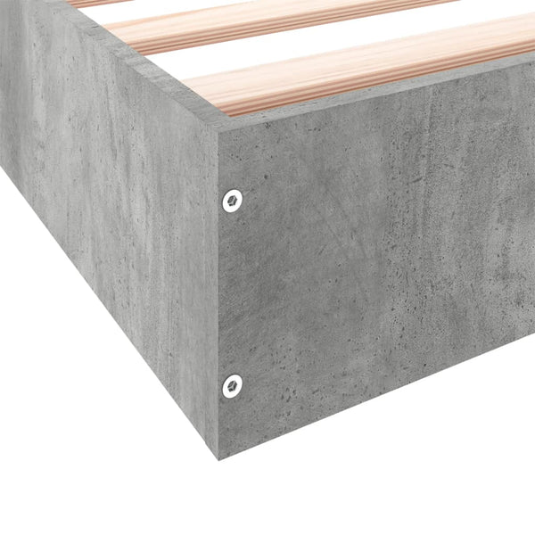 Bettgestell Betongrau 100x200 cm