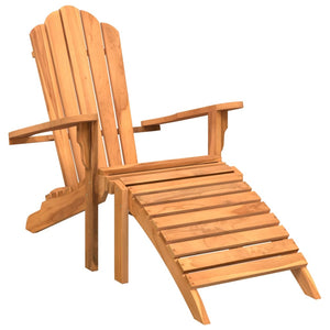 Adirondack Gartenstuhl Teak mit Fußstütze