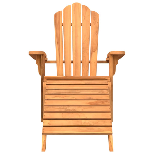 Adirondack Gartenstuhl Teak mit Fußstütze