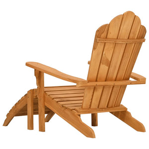 Adirondack Gartenstuhl Teak mit Fußstütze