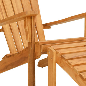 Adirondack Gartenstuhl Teak mit Fußstütze
