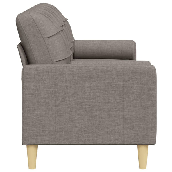 3-Sitzer Sofa Taupe Stoff 210 cm