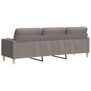 3-Sitzer Sofa Taupe Stoff 210 cm