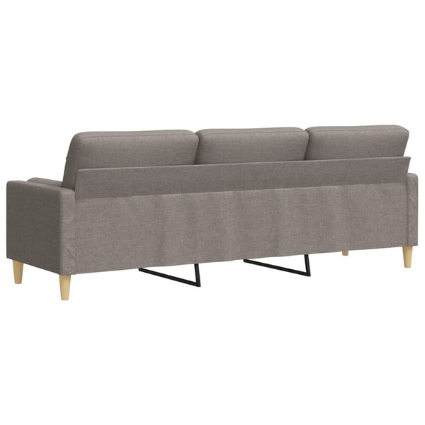 3-Sitzer Sofa Taupe Stoff 210 cm