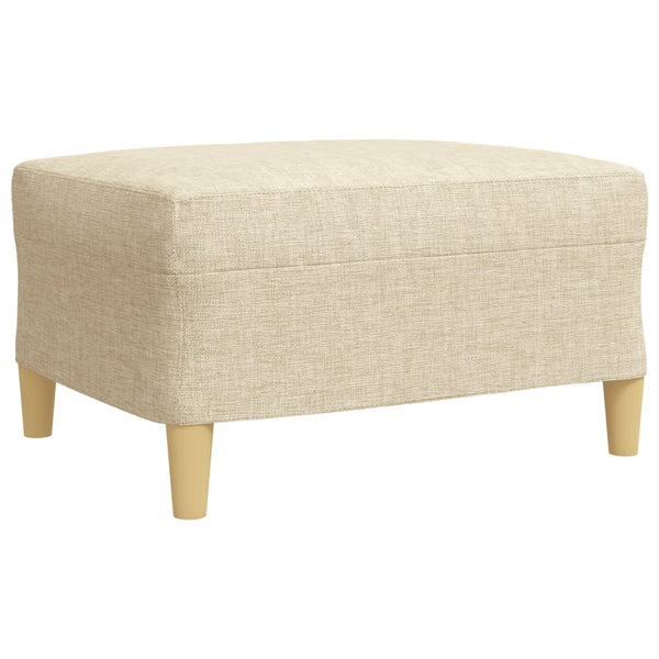 4-tlg. Sofagarnitur mit Hocker, Creme