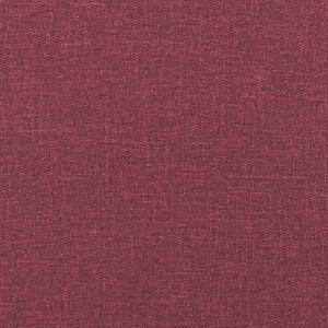 4-teilige Sofagarnitur mit Hocker, Weinrot