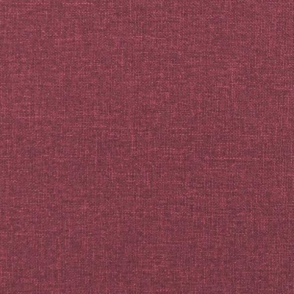 4-teilige Sofagarnitur mit Hocker, Weinrot