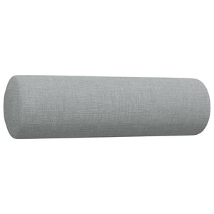 vidaXL 3-Piece Sofa Set with Throw Pillows Light Gray Fabric
