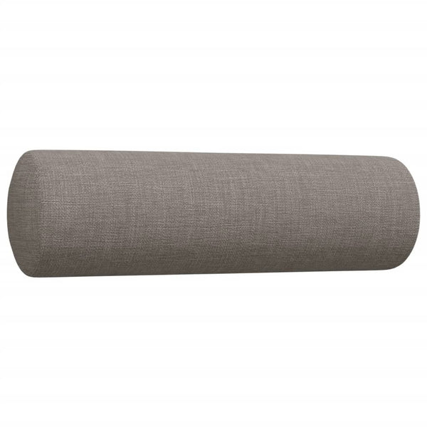 3-teilige Sofagarnitur Taupe mit Kissen