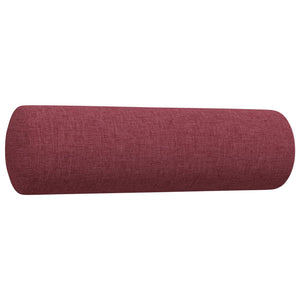 4-tlg. Sofagarnitur Weinrot mit Hocker