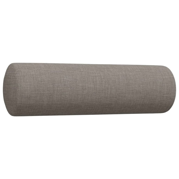 2-teilige Sofagarnitur Taupe mit Kissen