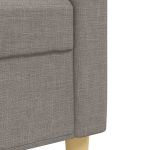 2-teilige Sofagarnitur Taupe mit Kissen
