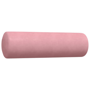 3-tlg. Sofagarnitur Rosa Samt mit Kissen