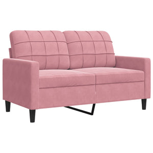 4-teilige Sofagarnitur Rosa Samt