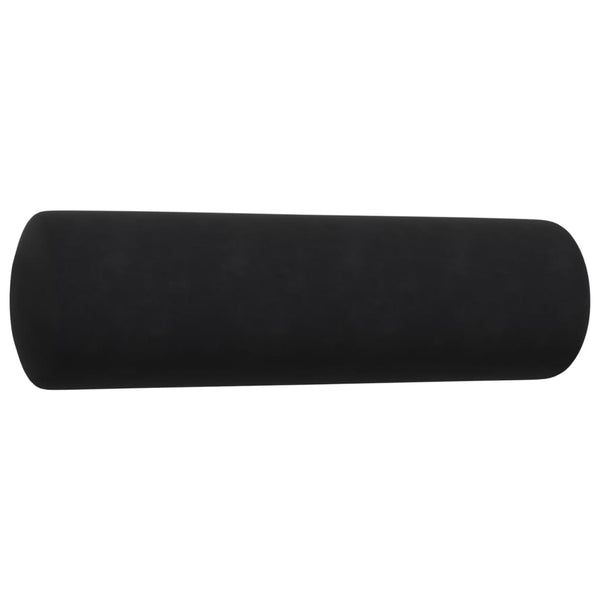 Schwarze Samt Sofagarnitur 4-teilig mit Kissen