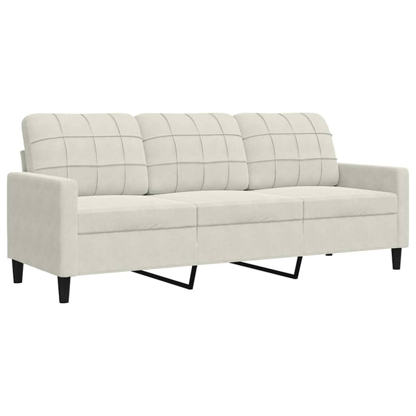4-tlg. Sofagarnitur Creme Samt