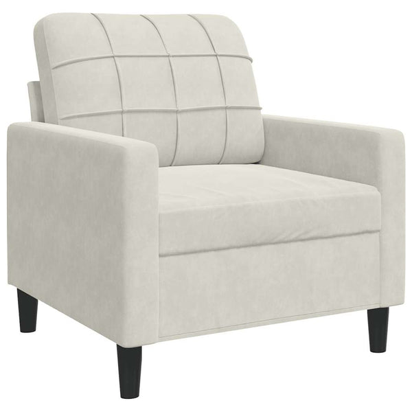 4-tlg. Sofagarnitur Creme Samt