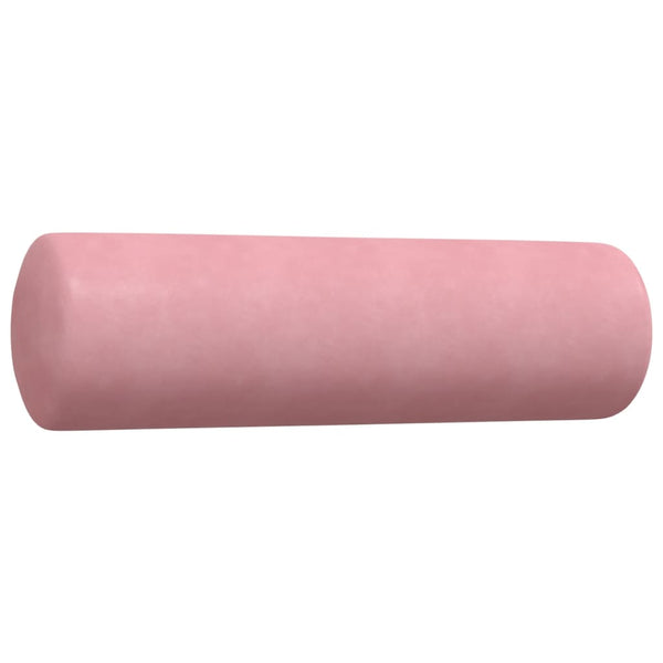 2-tlg. Sofagarnitur Rosa Samt mit Kissen