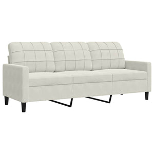 2-tlg. Sofa-Set Creme Samt