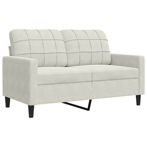 2-tlg. Sofa-Set Creme Samt