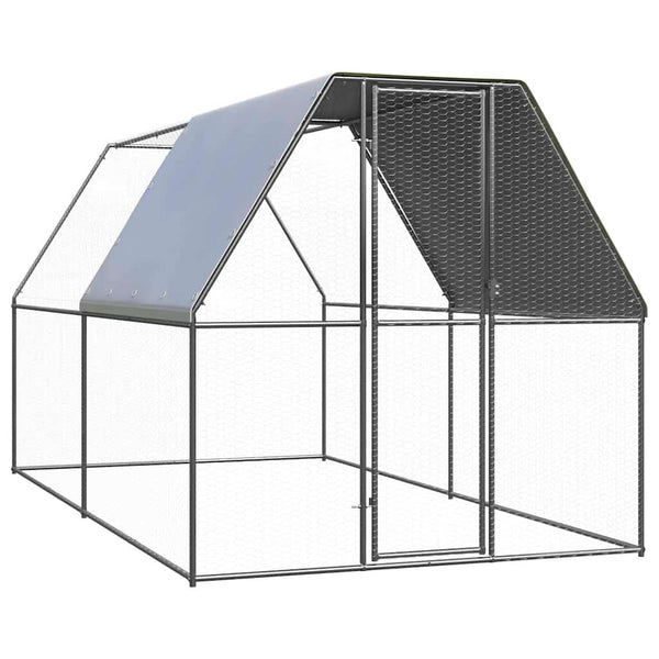 Verzinkter Hühnerkäfig 2x4x2 m