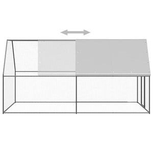 Verzinkter Hühnerkäfig 2x4x2 m