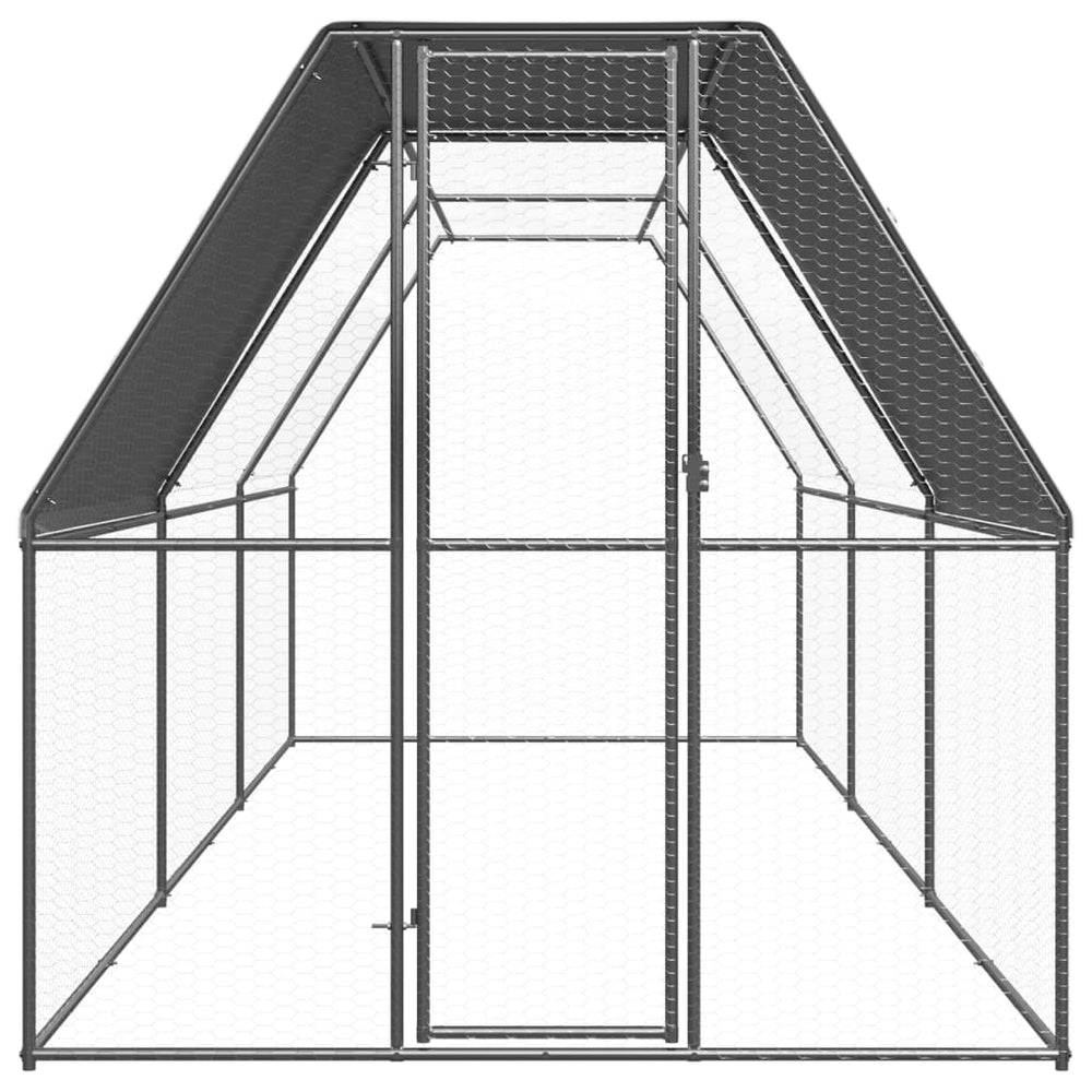 Verzinkter Hühnerkäfig 2x6x2 m
